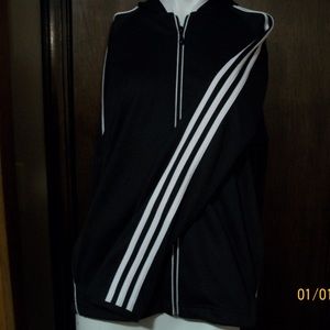 Adidas Sweatshirt Black w/ White Stripes